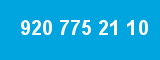 920 775 21 10 920 775 21 10